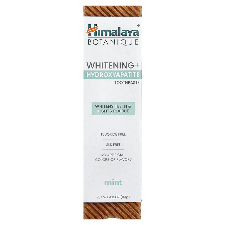 Himalaya, Отбеливающая зубная паста с гидроксиапатитом, мята, 113 г (4 унции)