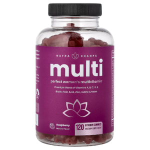NutraChamps, Multi, Perfect Women's Multi, жевательные мультивитамины для женщин, со вкусом малины, 120 жевательных витаминов