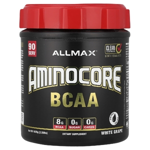 ALLMAX, AMINOCORE™ BCAA, со вкусом белого винограда, 1035 г (2,28 фунта) (Товар снят с продажи) 