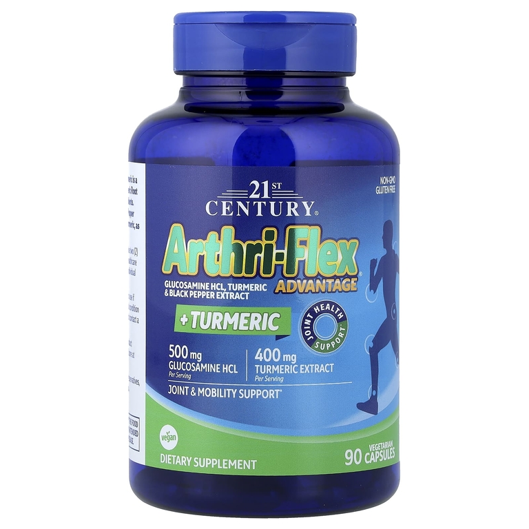 21st Century, Arthri-Flex Advantage + куркума, 90 вегетарианских капсул