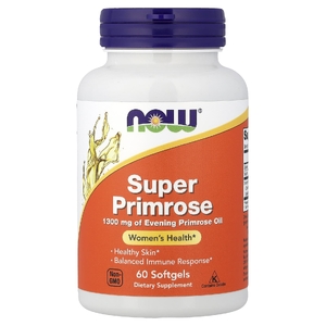 NOW Foods, Super Primrose, примула, 60 капсул