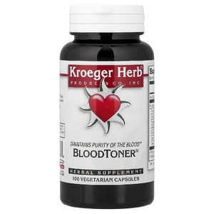 Kroeger Herb Co, тоник для крови, 100 вегетарианских капсул