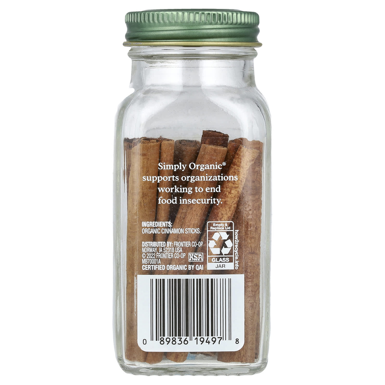 Simply Organic, палочки корицы, 32 г (1,13 унции)