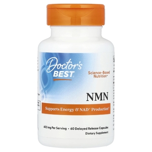Doctor's Best, NMN, 60 капсул с отсроченным высвобождением (200 мг в 1 капсуле)