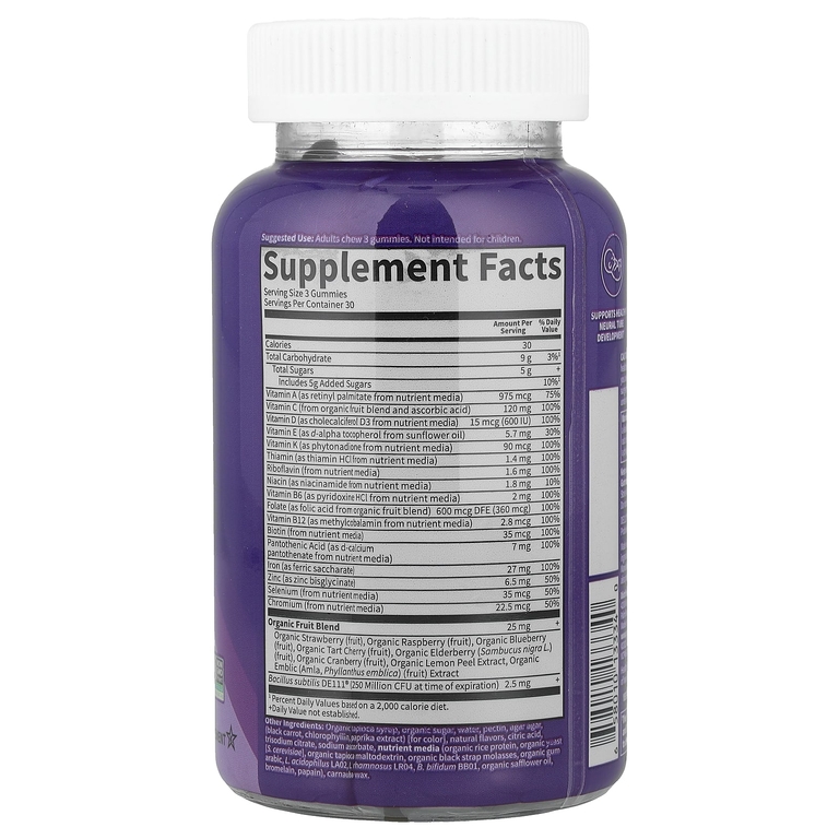 Garden of Life, Vitamin Code®, жевательные мультивитамины для беременных с железом и фолатом, вишневый лимонад, 90 жевательных таблеток