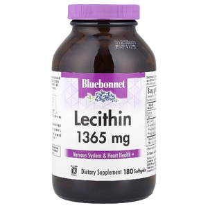 Bluebonnet Nutrition, натуральный лецитин, 1365 мг, 180 мягких желатиновых капсул