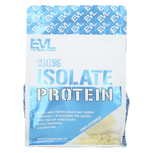 EVLution Nutrition, 100% изолят протеина, без добавок, 454 г (1 фунт)
