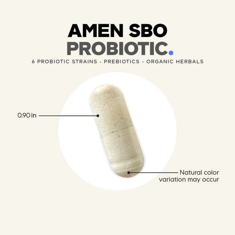 Codeage, Amen, пробиотик для SBO, 60 растительных капсул