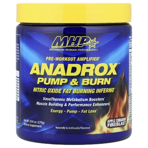 MHP, Anadrox Pump & Burn, предтренировочный усилитель, яблочно-коричный крем, 279 г (9,84 унции)