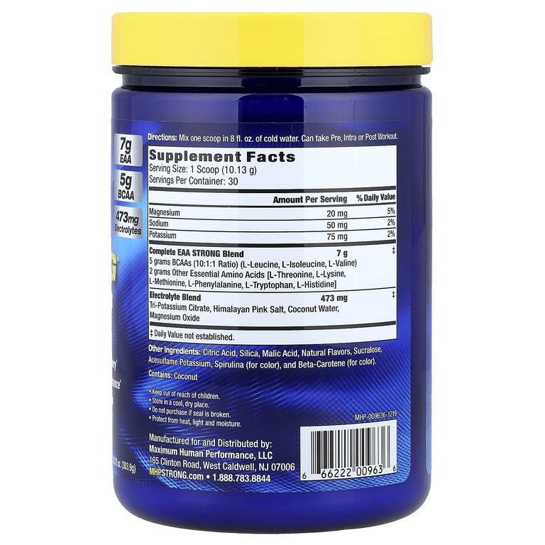MHP, EAA Strong™, со вкусом лимона и лайма, 303,9 г (10,72 унции)