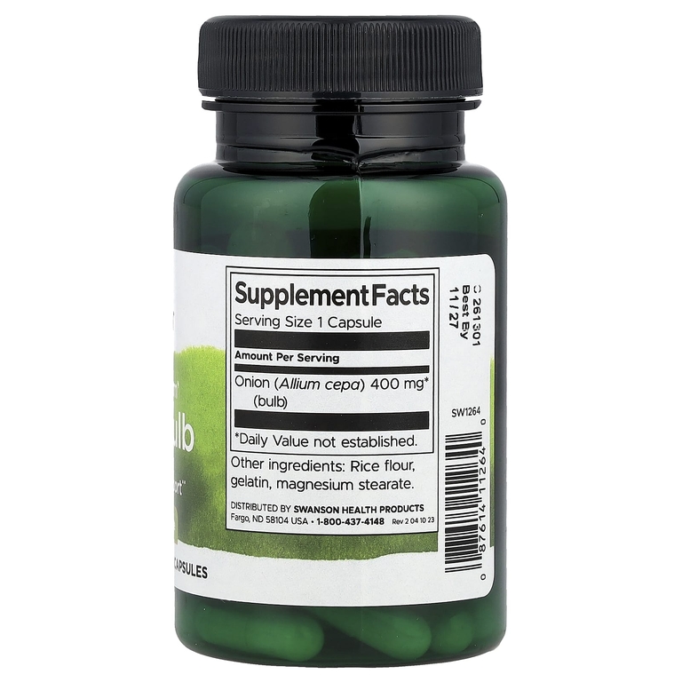Swanson Vitamins, Full Spectrum® луковые луковицы, 400 мг, 60 капсул