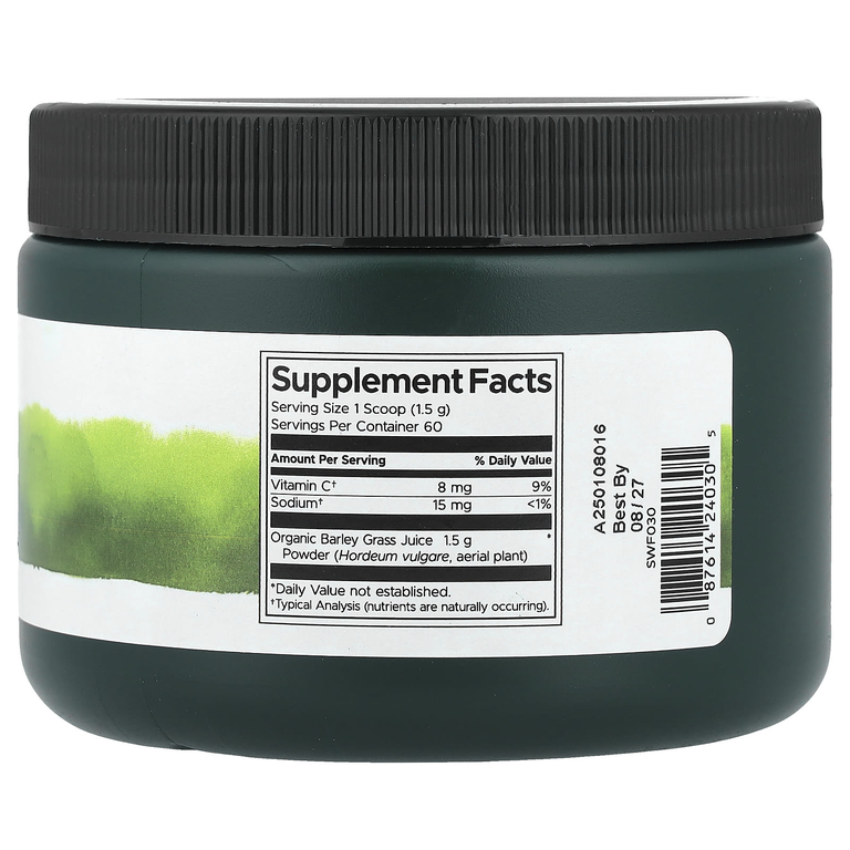 Swanson Vitamins, сок ростков ячменя в порошке, 90 г (3,17 унции)