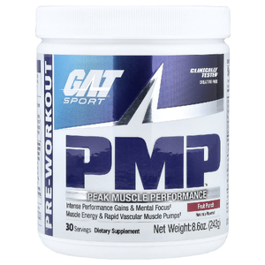 GAT, PMP™, предтренировочный комплекс, со вкусом фруктового пунша, 243 г (8,6 унции)