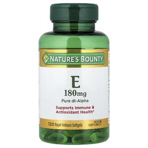 Nature's Bounty, Витамин E, 180 мг, 120 мягких таблеток