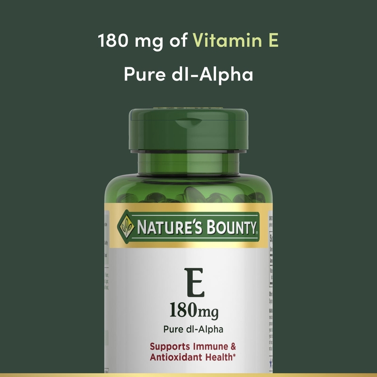 Nature's Bounty, Витамин E, 180 мг, 120 мягких таблеток