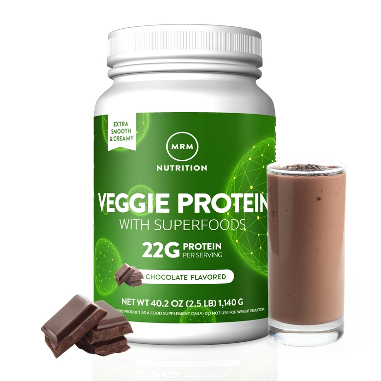 MRM Nutrition, растительный протеин с суперфудами, шоколадный вкус, 1140 г (2,5 фунта)