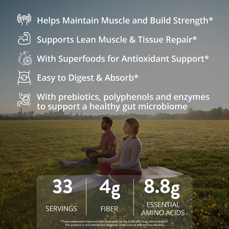 MRM Nutrition, Растительный протеин с суперфудами, ваниль, 1140 г (2,5 фунта)