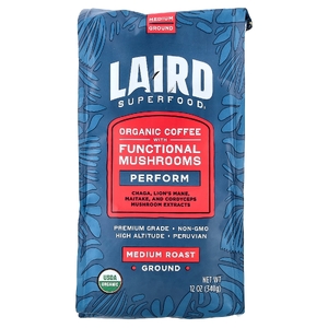 Laird Superfood, грибной кофе, молотый, средней обжарки, 340 г (12 унций)