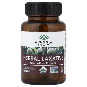 Organic India, травяное слабительное средство, без сенны, 60 растительных капсул