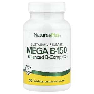 NaturesPlus, Mega B150, витамин B с длительным высвобождением, 60 таблеток