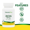 NaturesPlus, железо, 40 мг, 90 таблеток (20 мг в 1 таблетке)