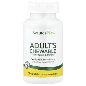 NaturesPlus, жевательные мультивитамины и минералы для взрослых, экзотические красные ягоды, 60 таблеток