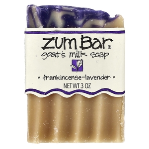 ZUM, Zum Bar®, кусковое мыло с козьим молоком, ладан и лаванда, 3 унции