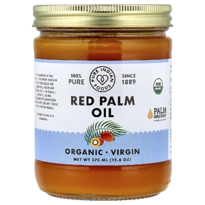 Pure Indian Foods, Красное пальмовое масло, 375 мл (12,6 унции)