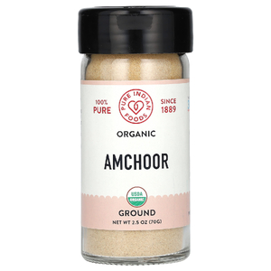 Pure Indian Foods, Amchoor, органический продукт, молотый, 70 г (2,5 унции)