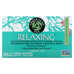 Triple Leaf Tea, чай расслабляющий без кофеина, 20 чайных пакетиков, 33 г (1,16 унции)