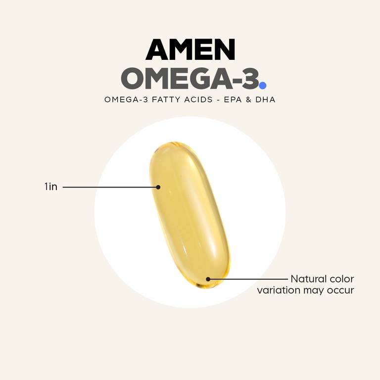 Codeage, Amen, омега-3, 90 капсул (750 мг в 1 капсуле)