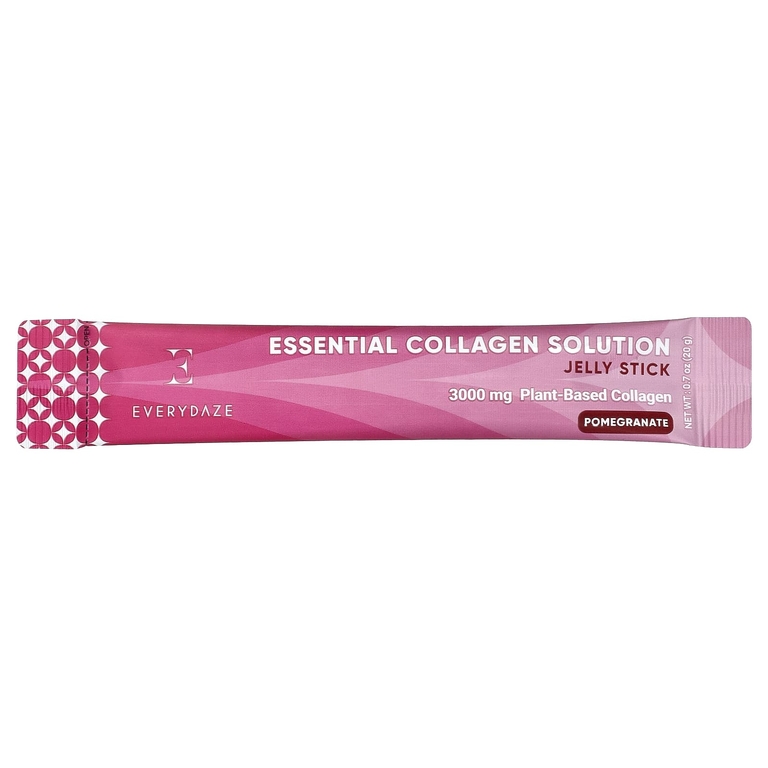 Everydaze, Essential Collagen Solution, желейные стики с коллагеном, гранат, 10 стиков по 20 г (0,7 унции)