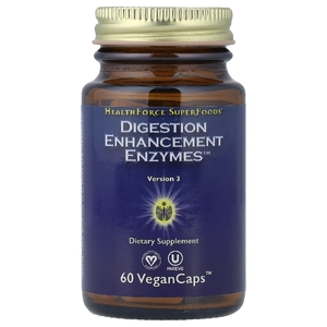 HealthForce Superfoods, Enzymes™ для улучшения пищеварения, 60 VeganCaps™ (Товар снят с продажи) 