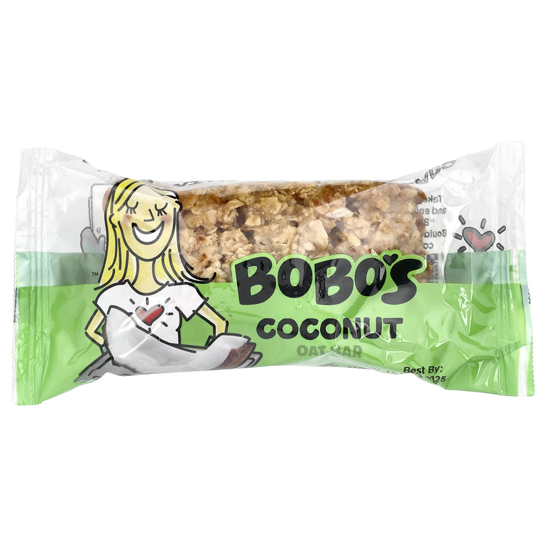 Bobo's Oat Bars, Кокосовые и овсяные батончики, 12 батончиков, 85 г (3 унции) (Товар снят с продажи) 