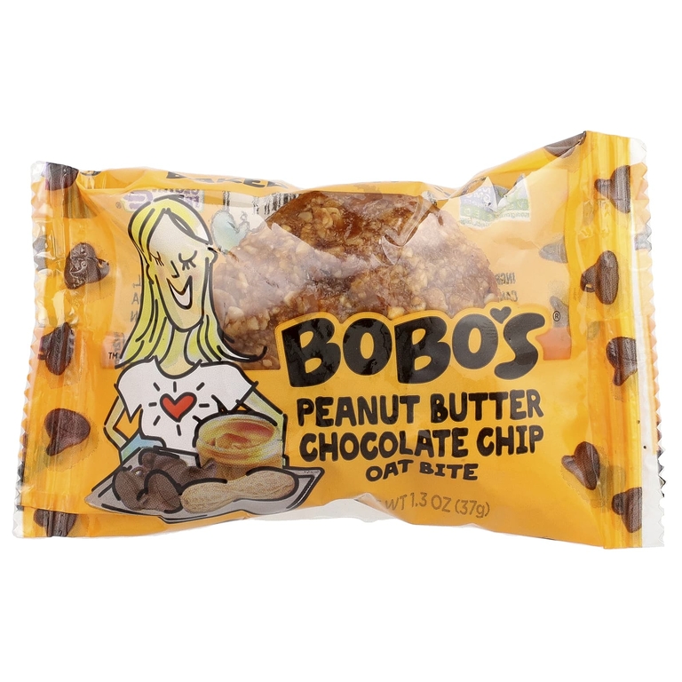 Bobo's Oat Bars, Oat Bites, арахисовая паста и шоколадная крошка, 5 шт. по 37 г (1,3 унции)