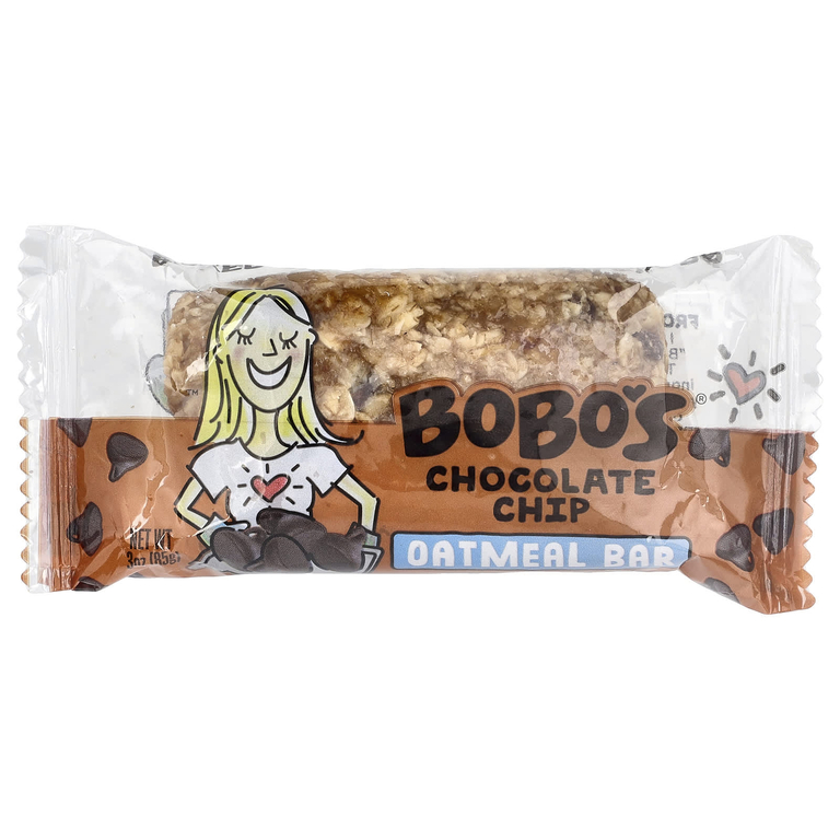 Bobo's Oat Bars, овсяный батончик, с шоколадной крошкой, 4 батончика по 85 г (3 унции) (Товар снят с продажи) 