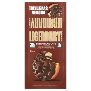Legendary Foods, протеиновая булочка, молочный шоколад, 8 шт. по 67 г (2,4 унции)