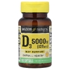 Mason Natural, Витамин D3, 125 мкг (5000 МЕ), 100 мягких таблеток (Товар снят с продажи) 