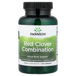 Swanson Vitamins, Красный клевер, 100 капсул