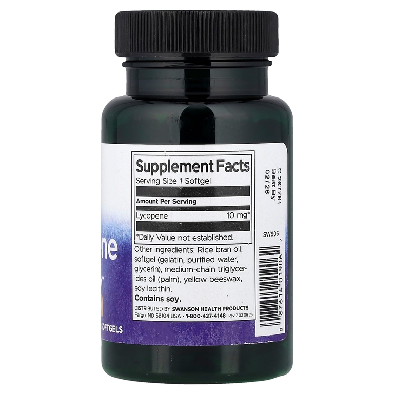 Swanson Vitamins, ликопин, 10 мг, 120 капсул
