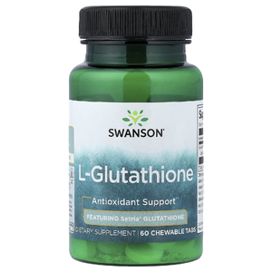 Swanson Vitamins, L-глутатион, 60 жевательных таблеток (50 мг в 1 таблетке)