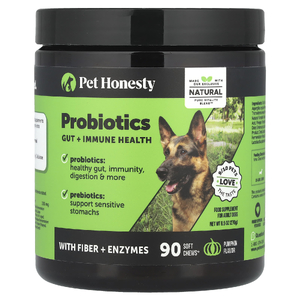 Pet Honesty, Пробиотики, для взрослых собак, тыква, 90 жевательных таблеток, 270 г (9,5 унции)