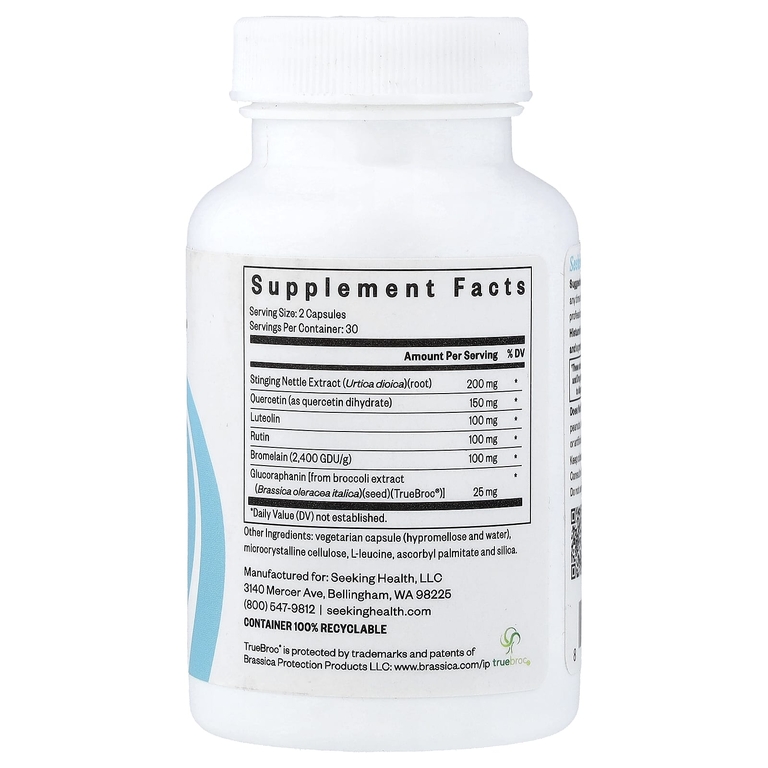Seeking Health, HistaminX, 60 капсул