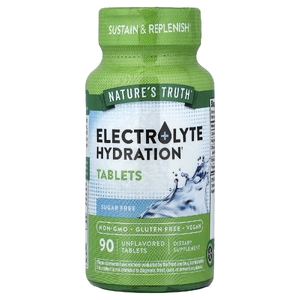 Nature's Truth, Electrolyte Hydration, без добавок, 90 таблеток