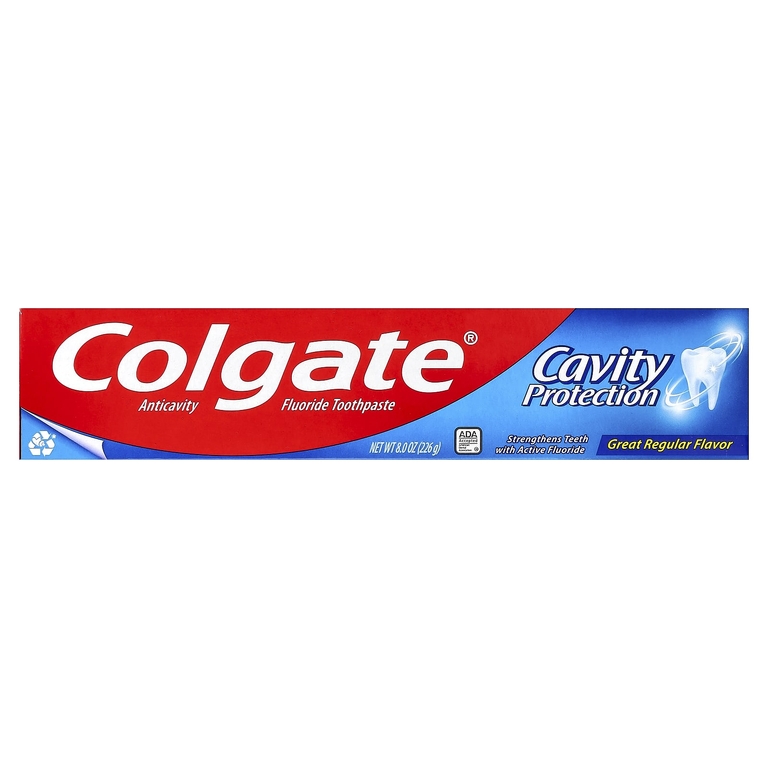 Colgate, Cavity Protection, зубная паста с фтором, предотвращающая кариес, Great Regular, 226 г (8 унций) (Товар снят с продажи) 