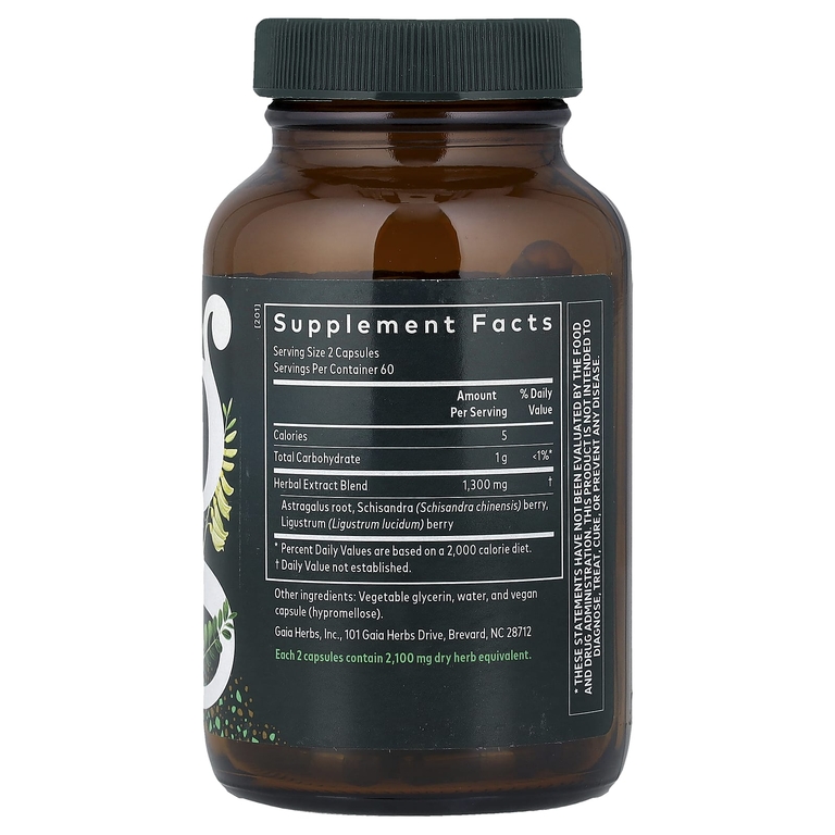 Gaia Herbs, Astragalus Supreme, 120 жидких капсул Phyto-Caps® (650 мг в 1 капсуле)