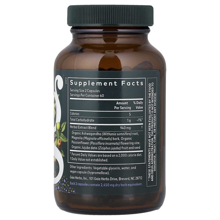Gaia Herbs, SleepThru®, 120 жидких капсул Phyto-Caps® (470 мг в 1 капсуле)