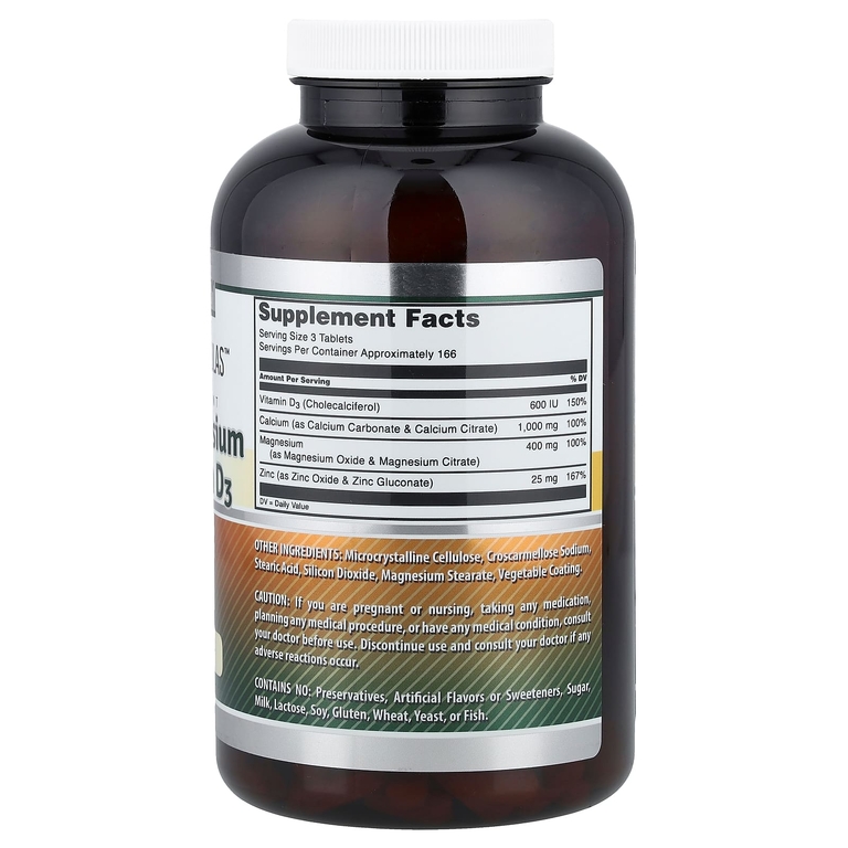Amazing Nutrition, Amazing Formulas, кальций, магний, цинк и витамин D3, 500 таблеток