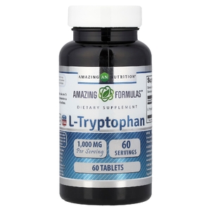 Amazing Nutrition, L-триптофан, 1000 мг, 60 таблеток
