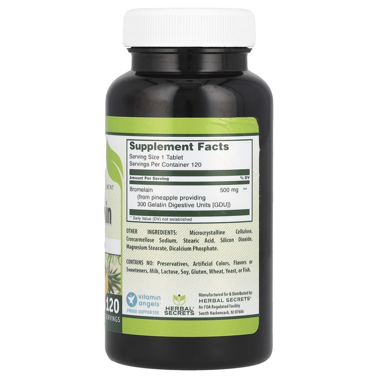 Herbal Secrets, Бромелаин, 500 мг, 120 таблеток (Товар снят с продажи) 